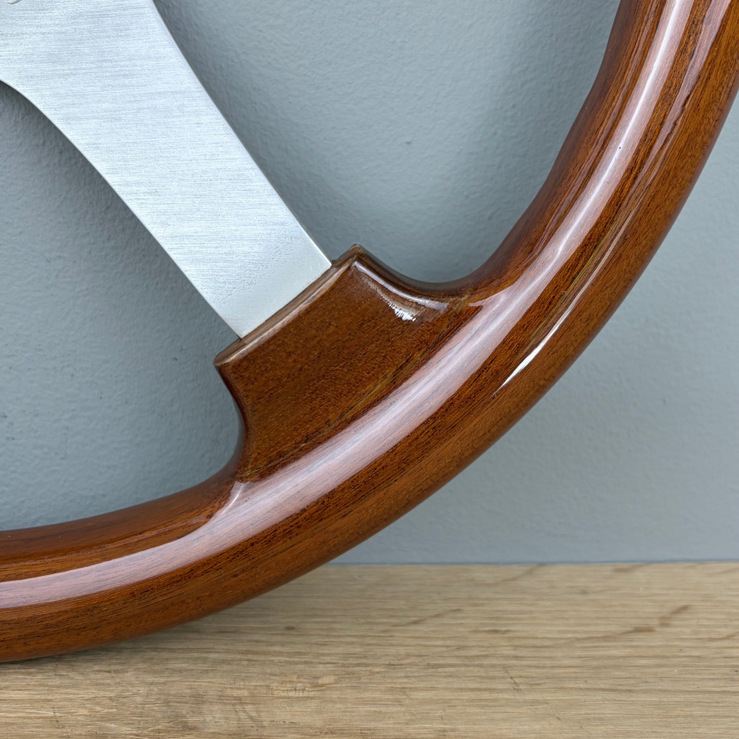 Personal Manta 4 classic three spoke wooden steering wheel (1979)