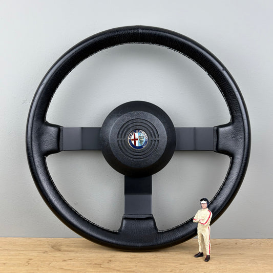Alfa Romeo Spider / Alfetta GTV / GTV6 leather steering wheel (1984)