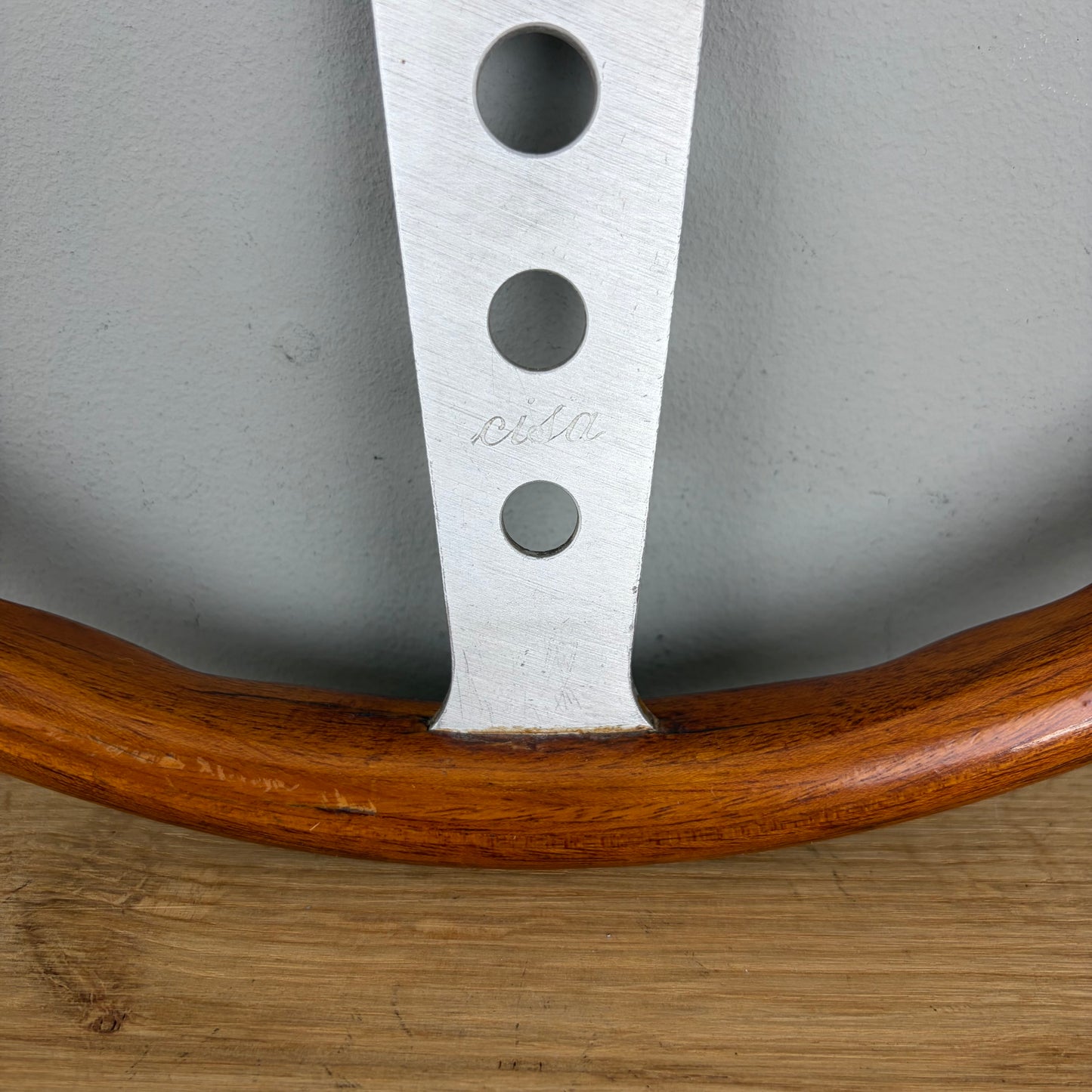 Cisa '70s classic wooden steering wheel (1978)