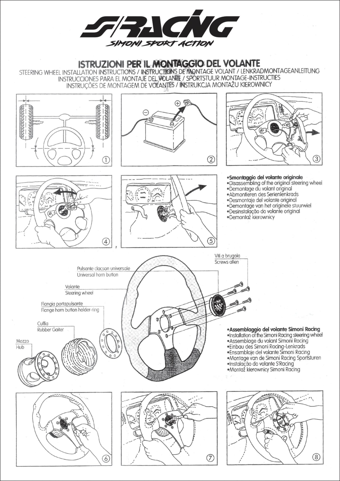 Steering wheel installation guide + torque moments