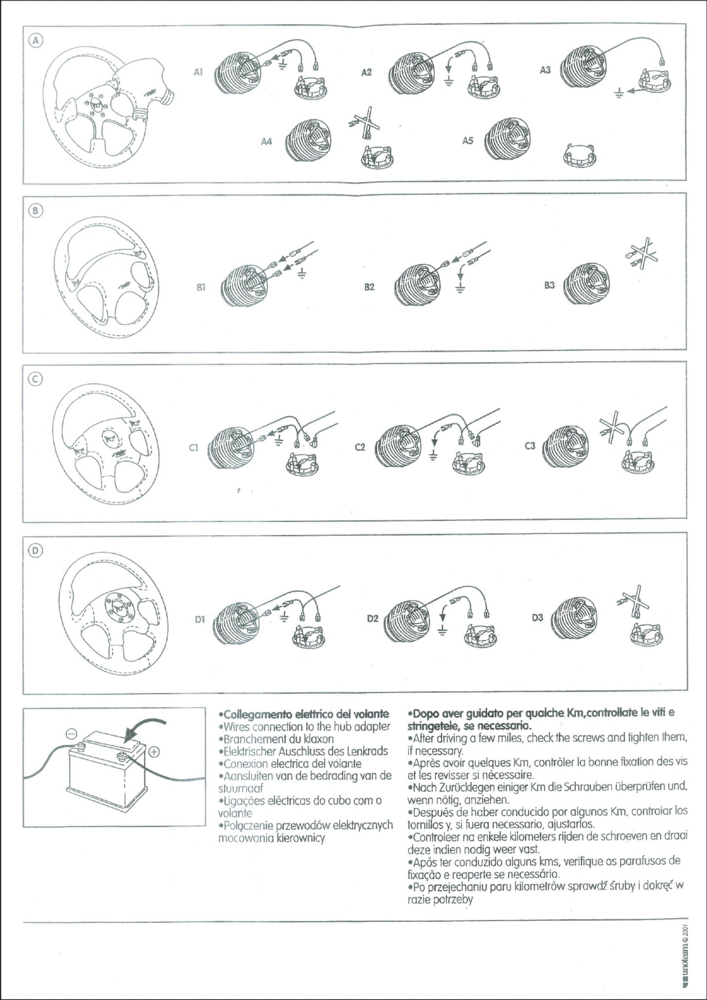 Steering wheel installation guide + torque moments